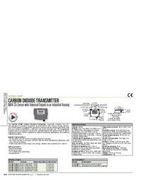 Thumbnail of document Brochure - CDWP Carbon Dioxide Transmitter